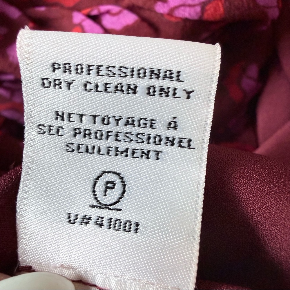 Diane Von Furstenberg Magenta Paisley Wrap Midi Dress - Picture 12 of 12